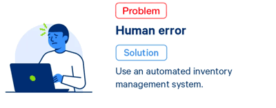 automated inventory management systems helps avoid human errors