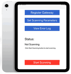 iPad based asset tracking gateway